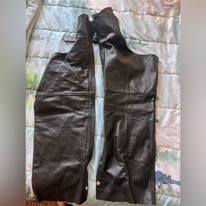 Genuine leather womens motorcycle chaps